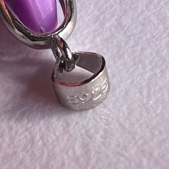 Phosphosiderite Crystal Pendant Silver 925 (#4) - Picture 4 of 11